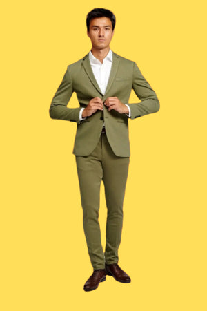 Det Originale Performance Jakkesæt - Oliven (V.I.P)