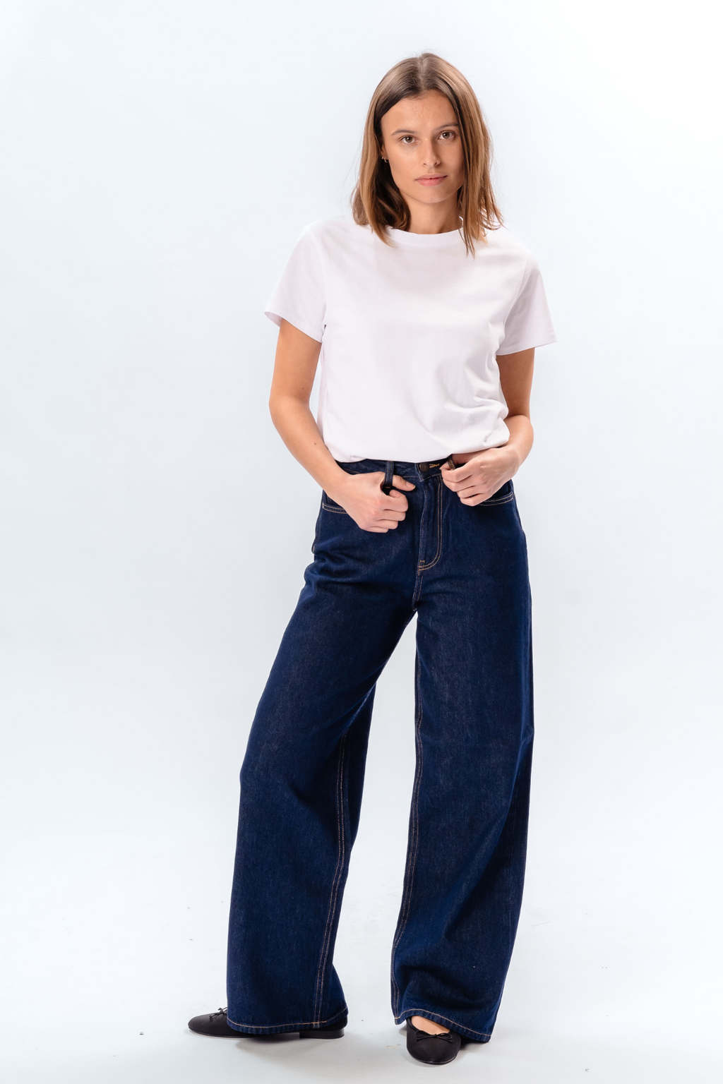 De Originale Performance Wide Jeans - Dark Blue Denim