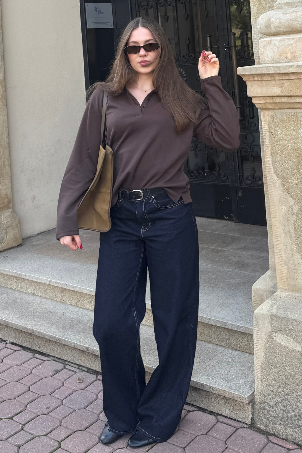 De Originale Performance Wide Jeans - Dark Blue Denim