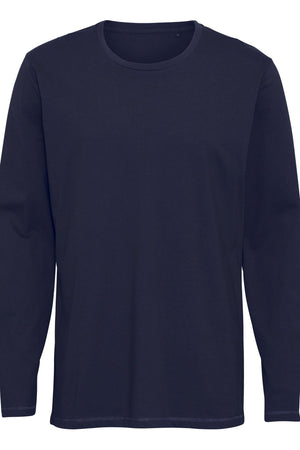 Basic Langærmet T-shirt - Navy