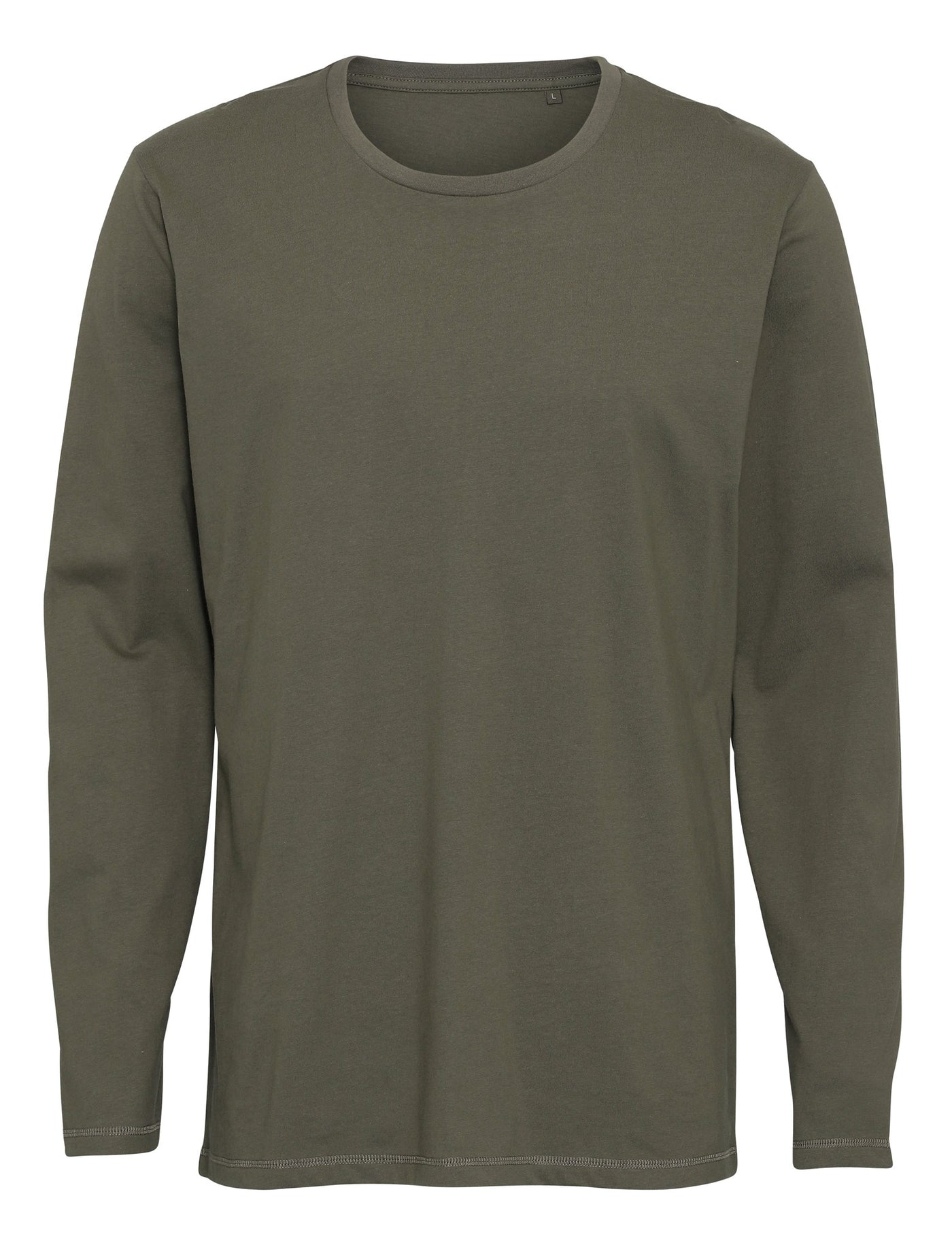 Basic Langærmet T-shirt - Armygrøn - TeeShoppen - Grøn 4