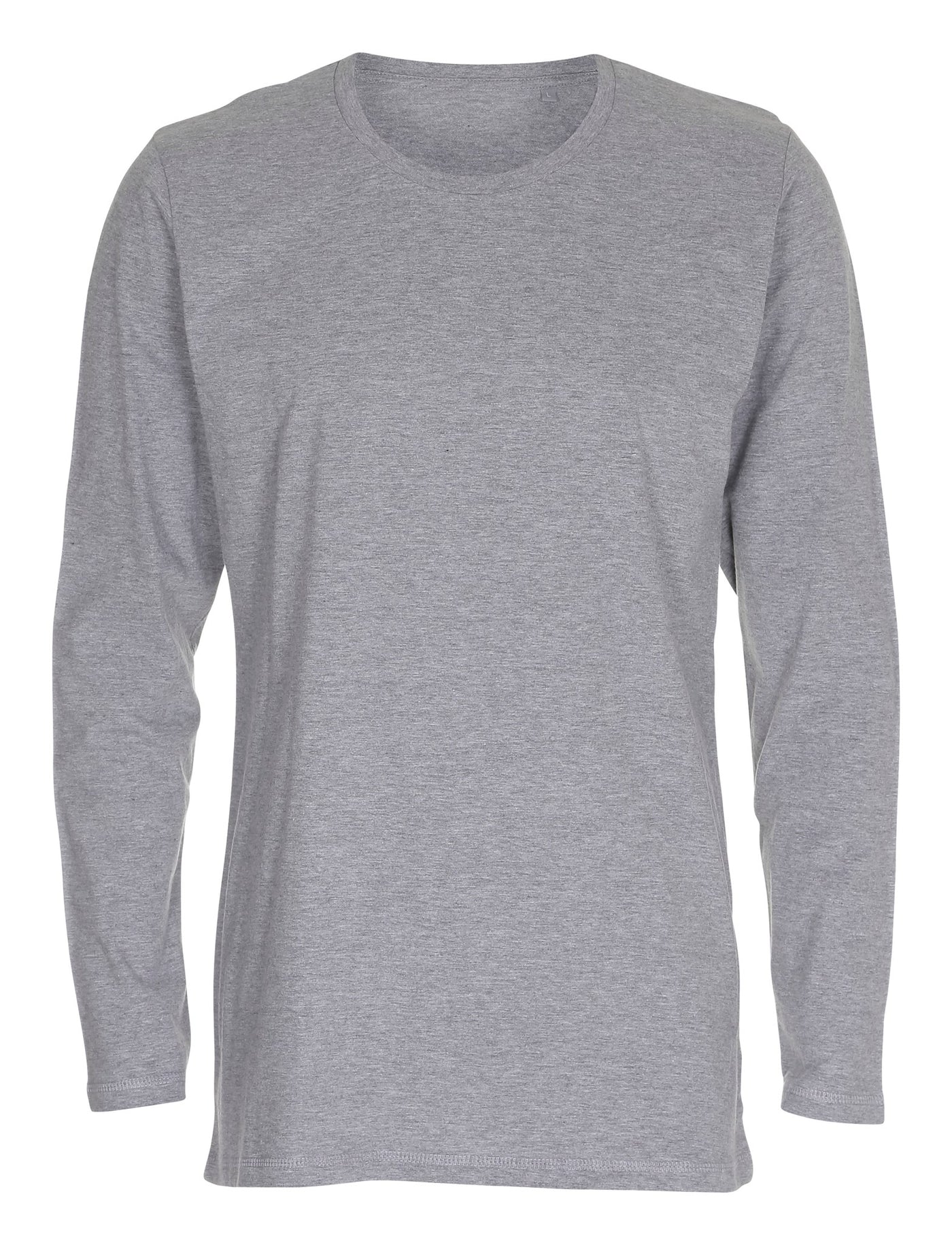 Basic Langærmet T-shirt - Grå - TeeShoppen - Grå 5