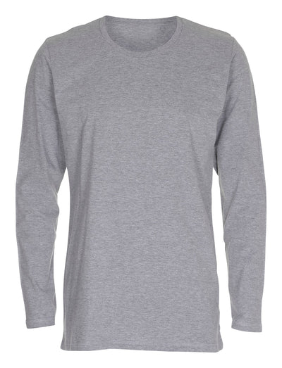 Basic Langærmet T-shirt - Grå - TeeShoppen - Grå 5