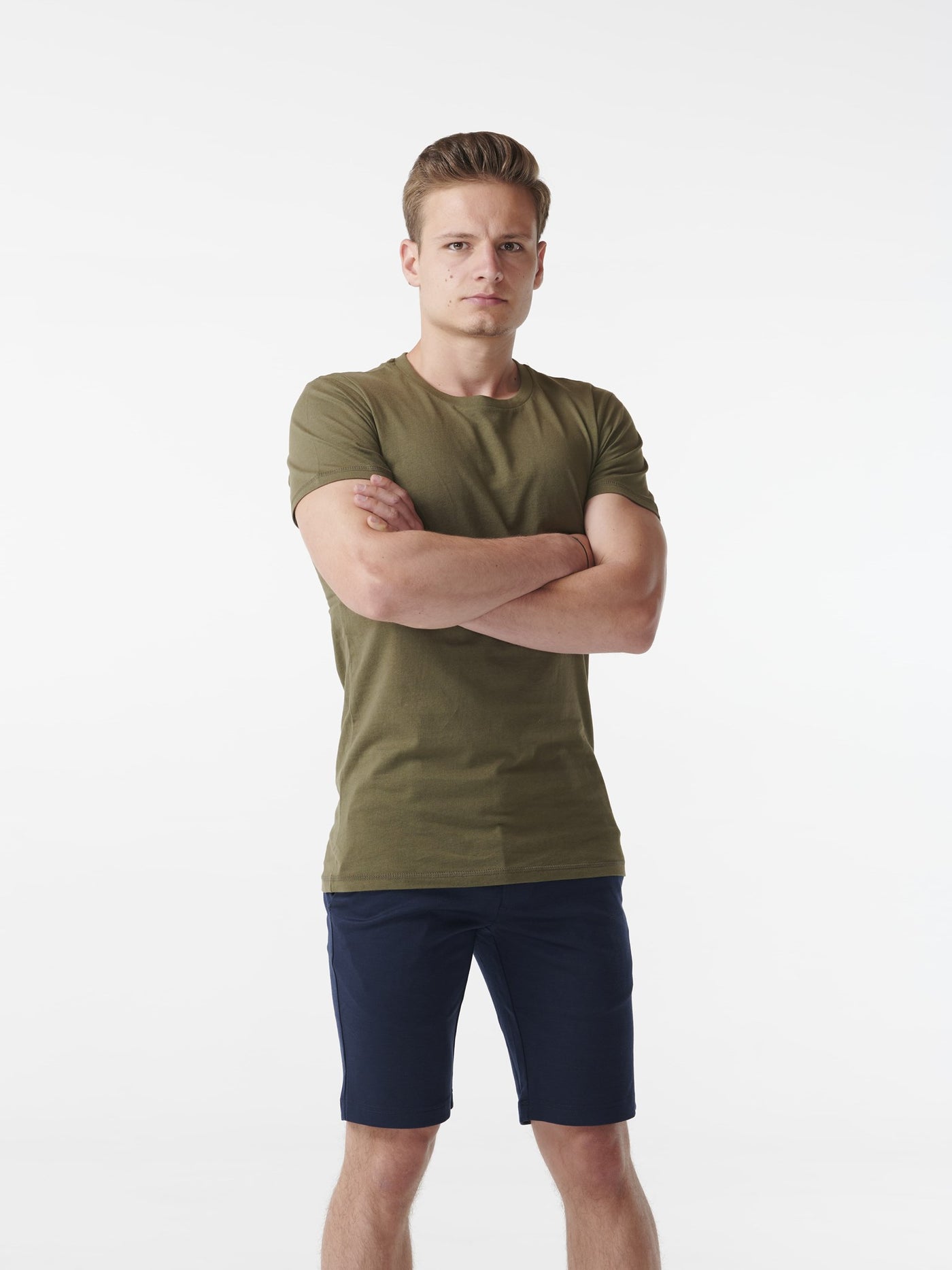 Muscle T-shirt - Armygrøn - TeeShoppen - Hvid 5