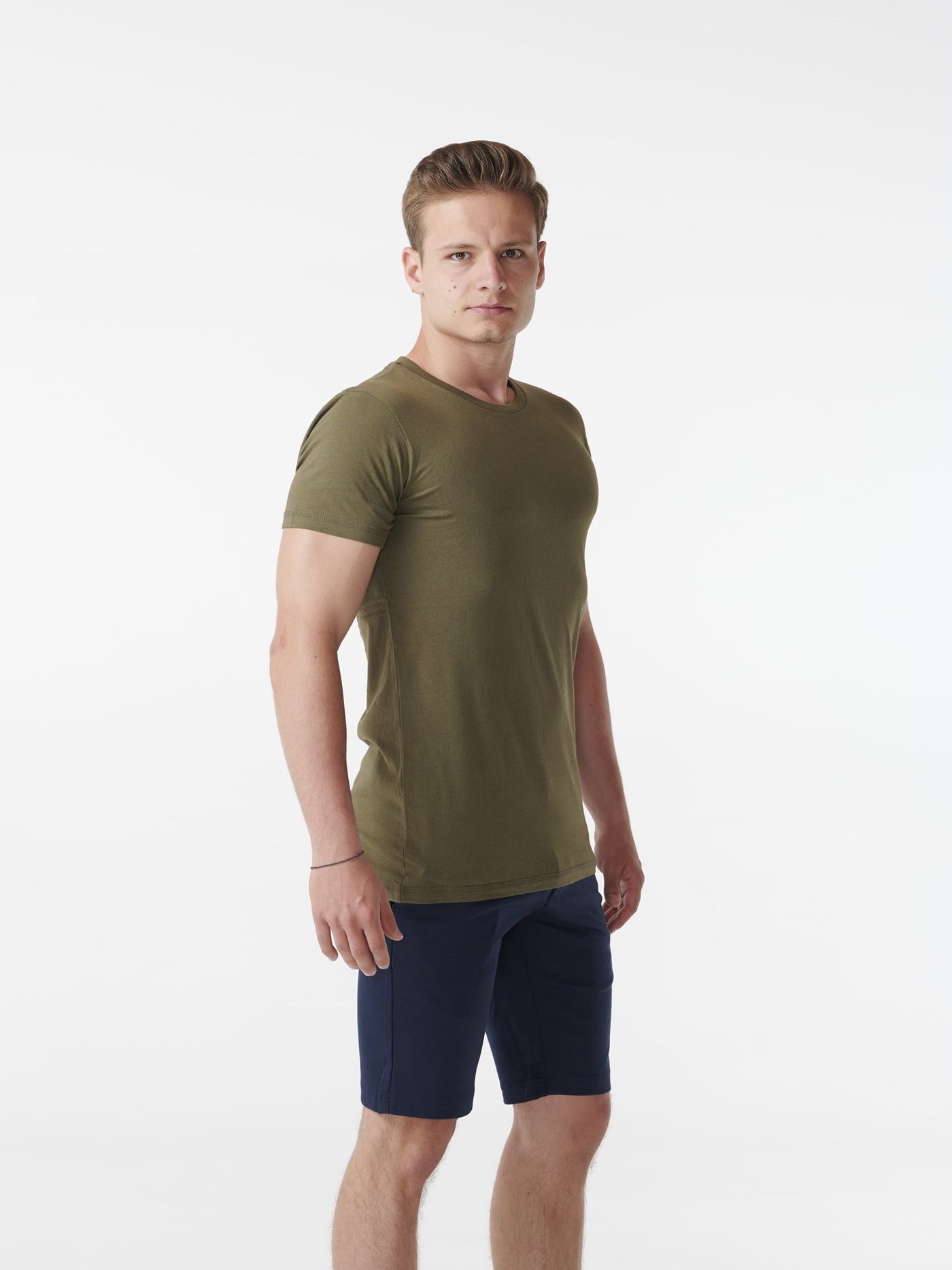 Muscle T-shirt - Armygrøn - TeeShoppen - Hvid 4