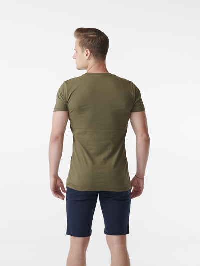 Muscle T-shirt - Armygrøn - TeeShoppen - Hvid 3