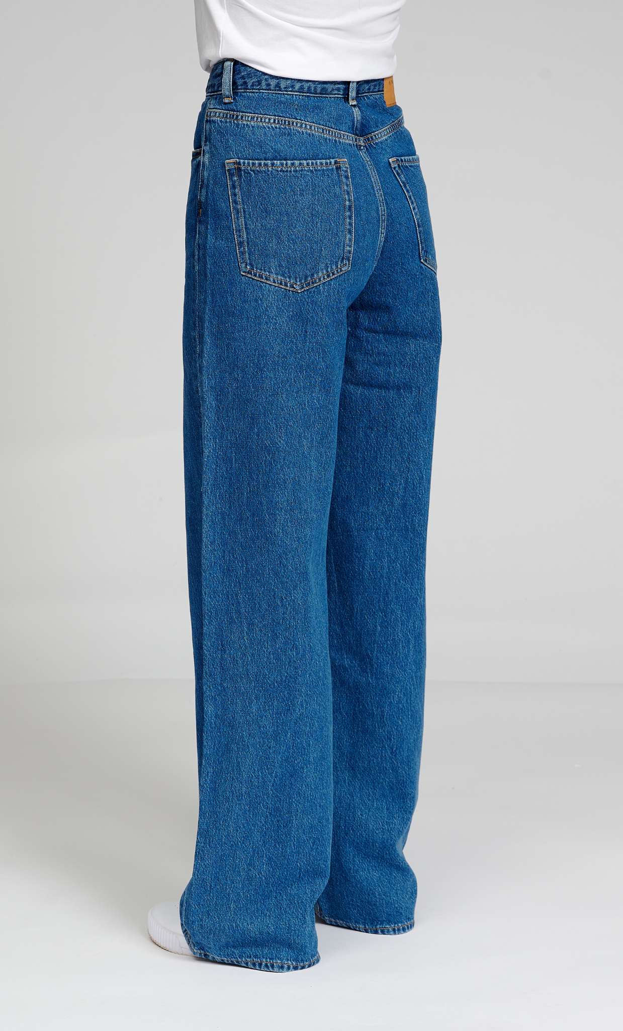 De Originale Performance Wide Jeans - Medium Blue Denim - TeeShoppen - Blå 11