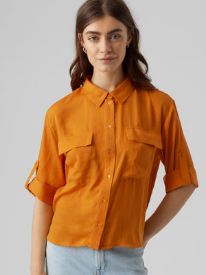 Fabiana Skjorte - Orange - Vero Moda - Orange