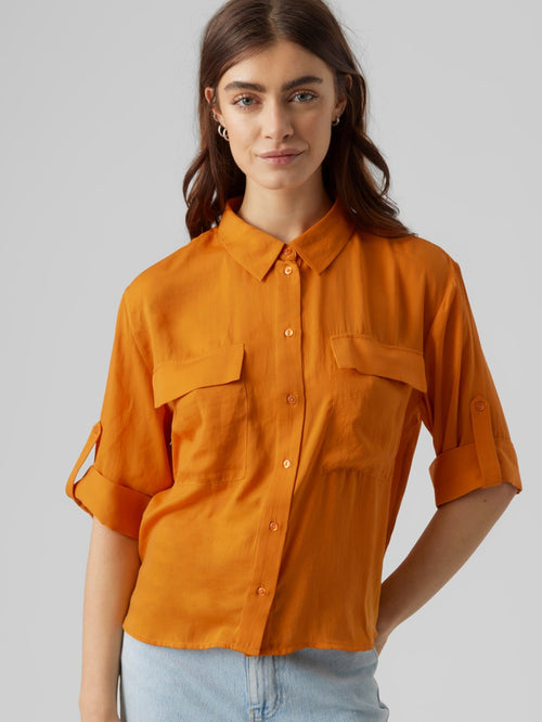 Fabiana Skjorte - Orange - Vero Moda - Orange
