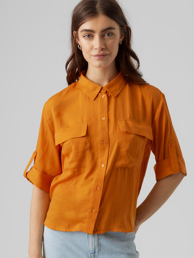 Fabiana Skjorte - Orange - Vero Moda - Orange 2