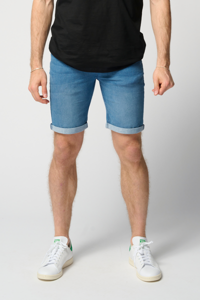 De Originale Performance Denim Shorts - Denim Blue - TeeShoppen - Blå
