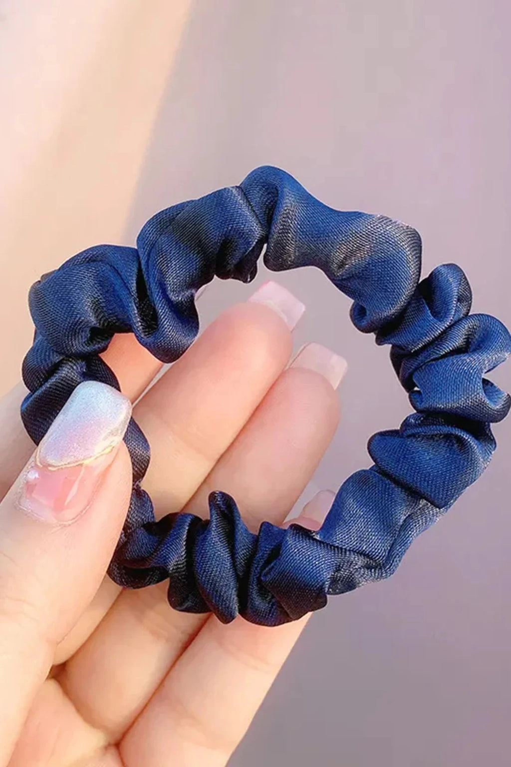 Kamilla Scrunchie - Navy