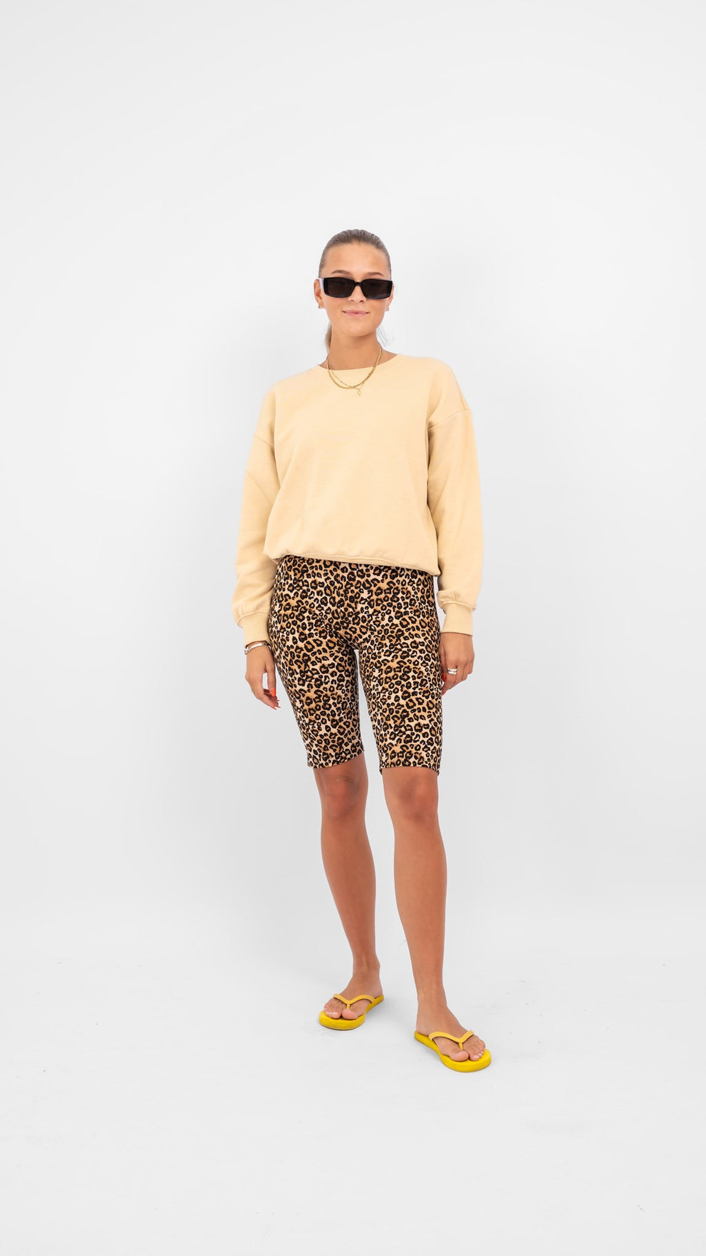 Alma Cykel Shorts - Leopard