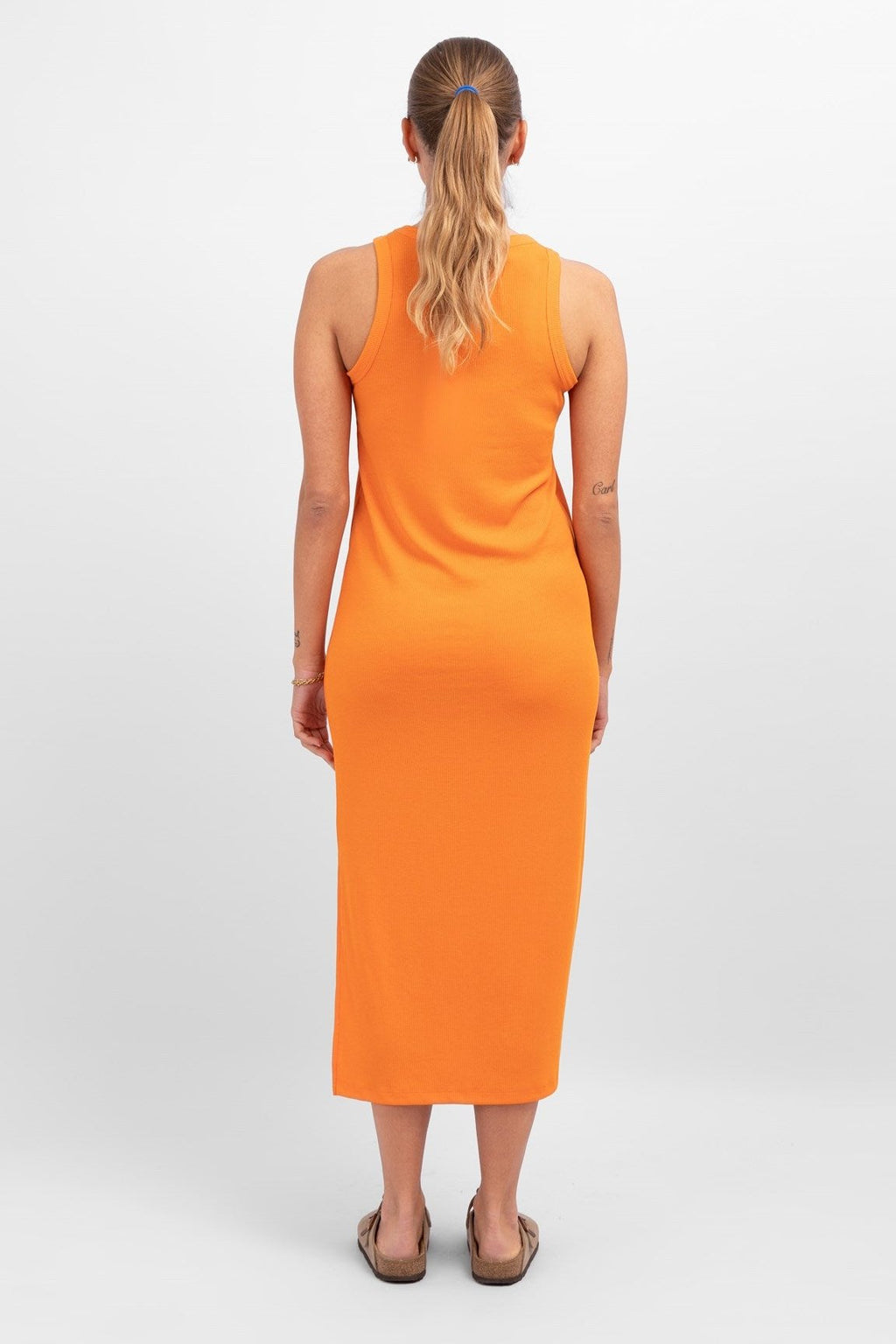 Line Sommer Kjole - Persimmon Orange