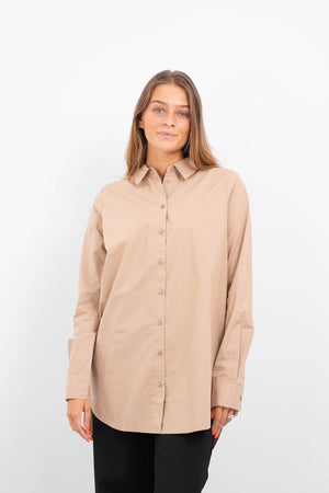 Jiva Langærmet Skjorte - Silver Mink