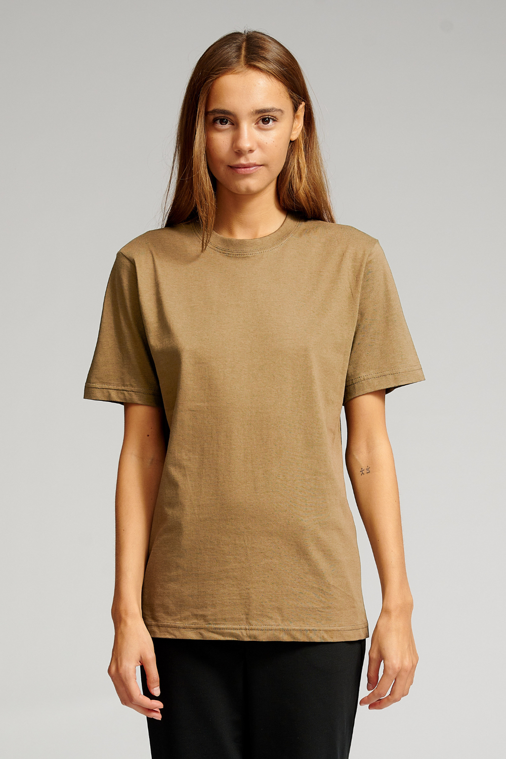 Oversized T-shirt - Khaki (dame)