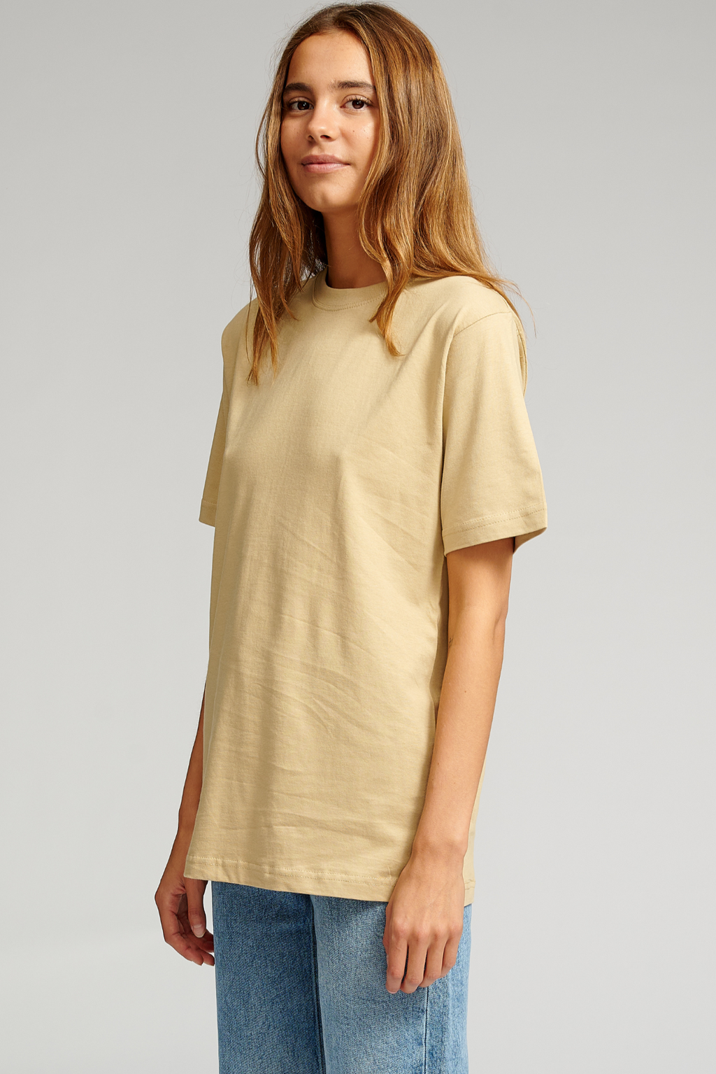 Oversized T-shirt - Sand (dame)