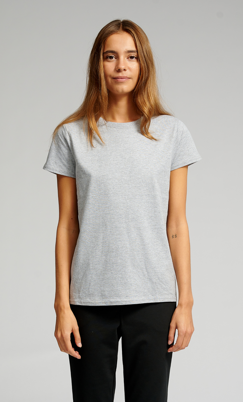 Basic T-shirt - Oxford Grå - TeeShoppen - Grå