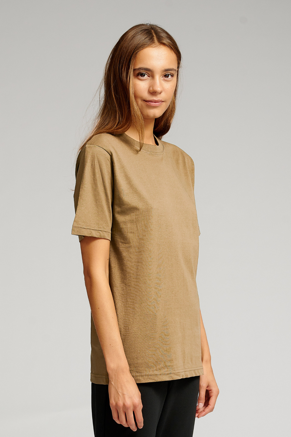 Oversized T-shirt - Khaki (dame)