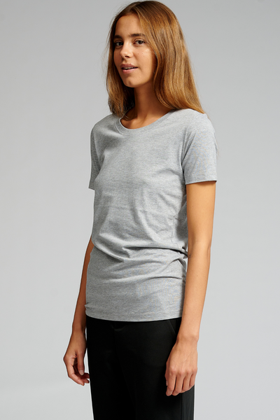 Fitted T-shirt - Oxford Grå