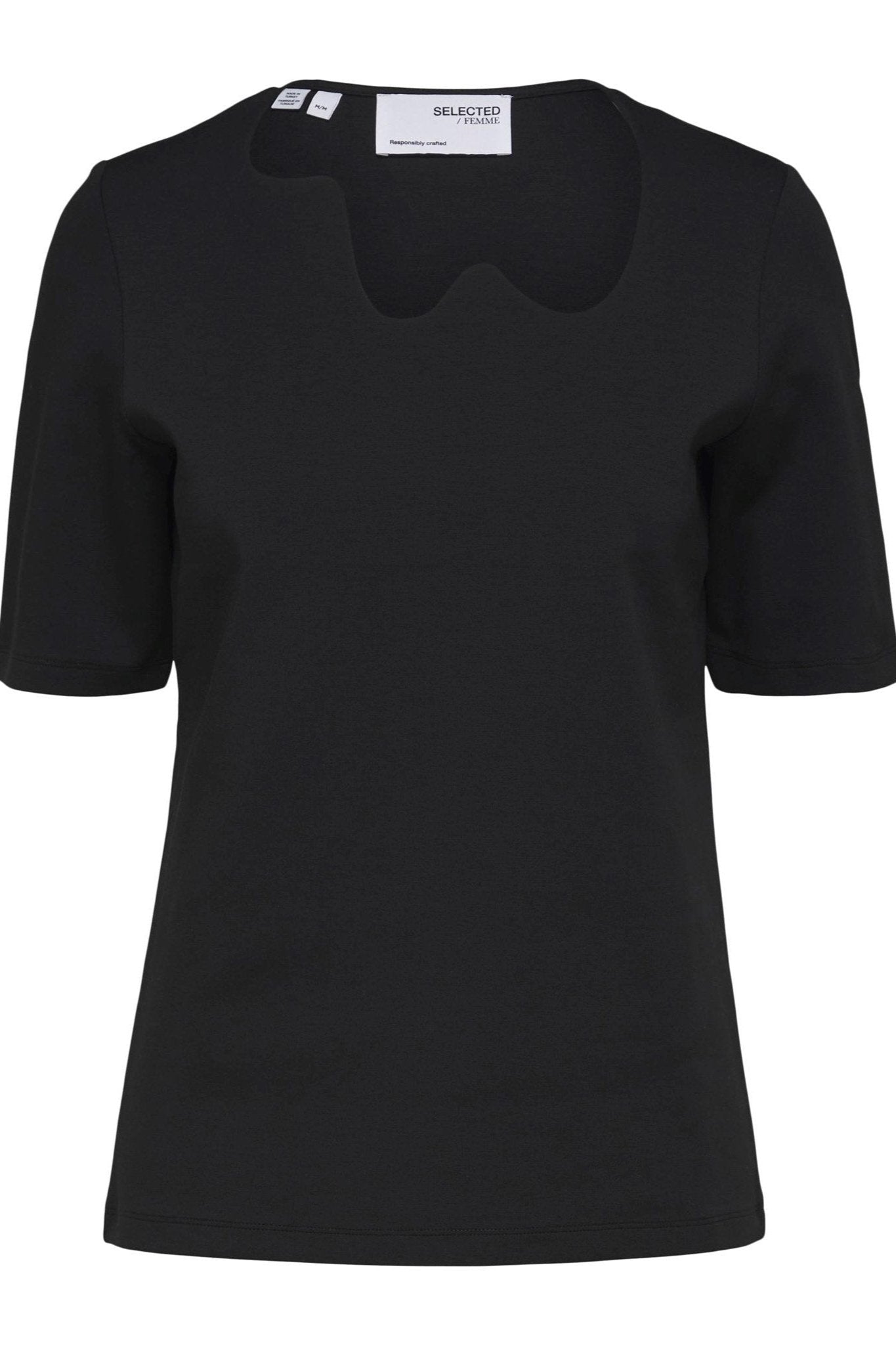 Emily 2/4 Bluse - Sort - Selected Femme - Sort
