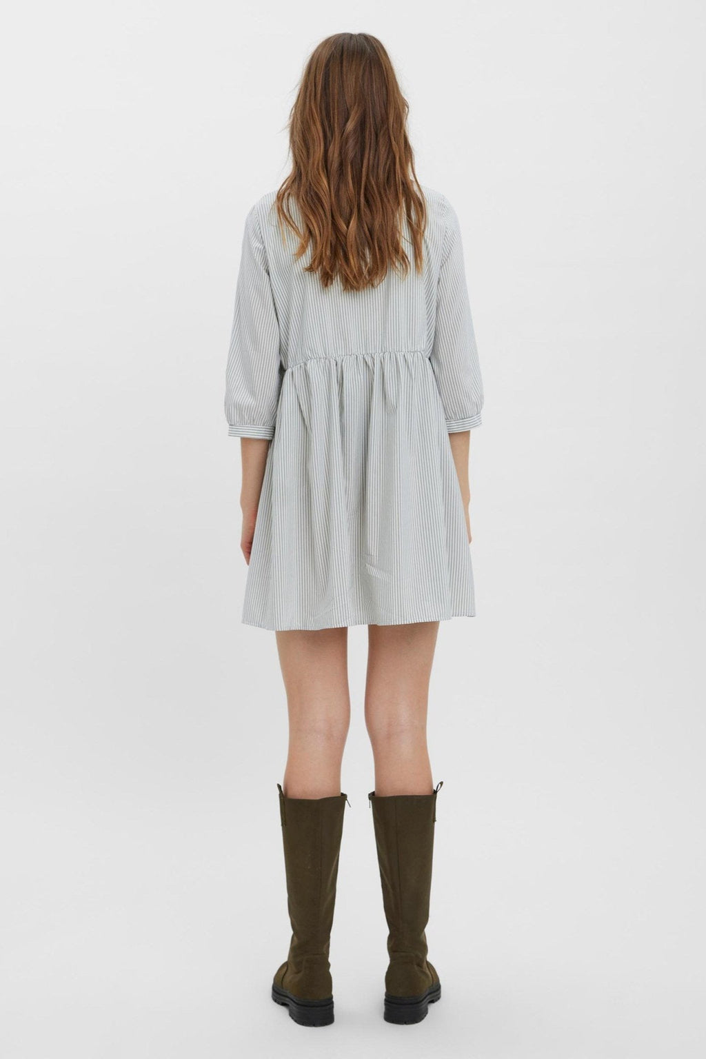 Sisi 3/4 Kjole - Grøn