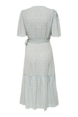 Dina 2/4 Omslået Kjole - Blå