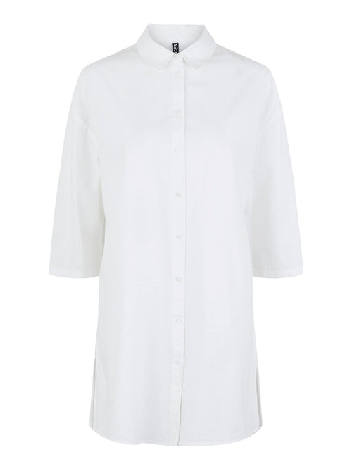 Vudde 3/4 Skjorte - Lys Hvid - PIECES - Hvid