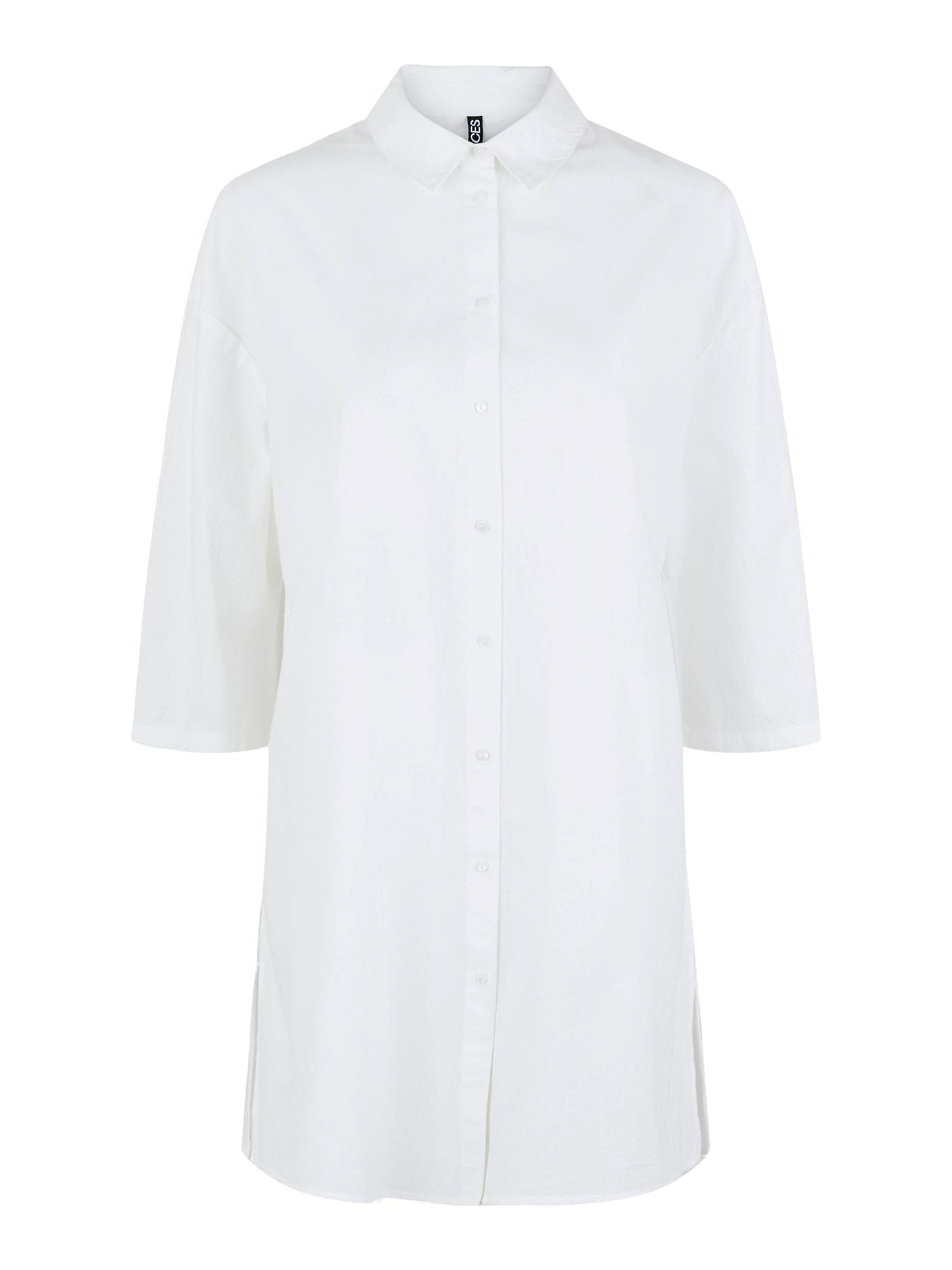Vudde 3/4 Skjorte - Lys Hvid - PIECES - Hvid