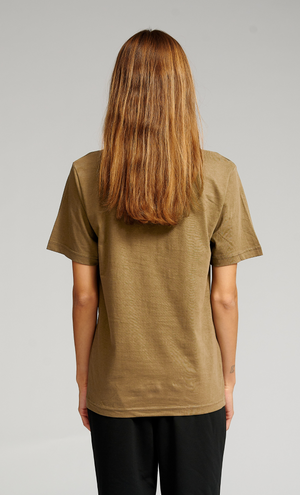 Oversized T-shirt - Khaki (dame)
