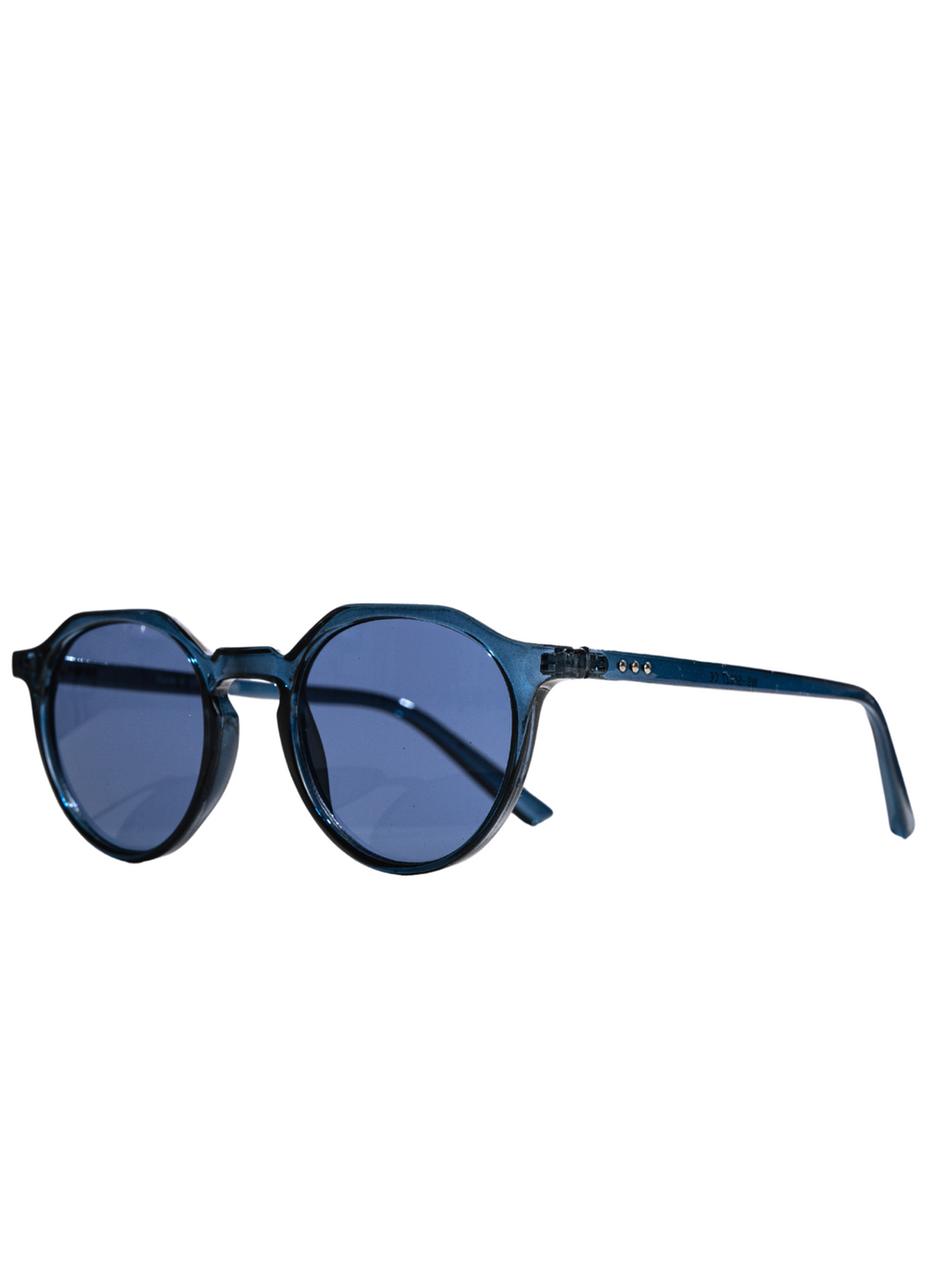 Round Sunglasses - Blå