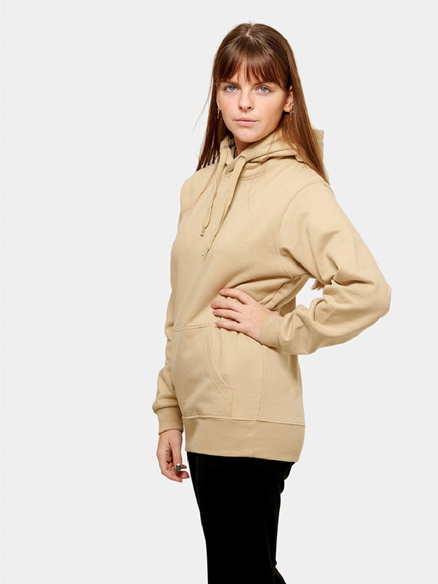 Oversized Hoodie - Sand - TeeShoppen - Sand/Beige 3