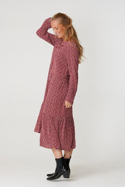 Anna langærmet kjole - Sundried Tomato - Amis de Copenhague - Rød 4