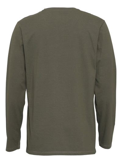 Basic Langærmet T-shirt - Armygrøn - TeeShoppen - Grøn 5
