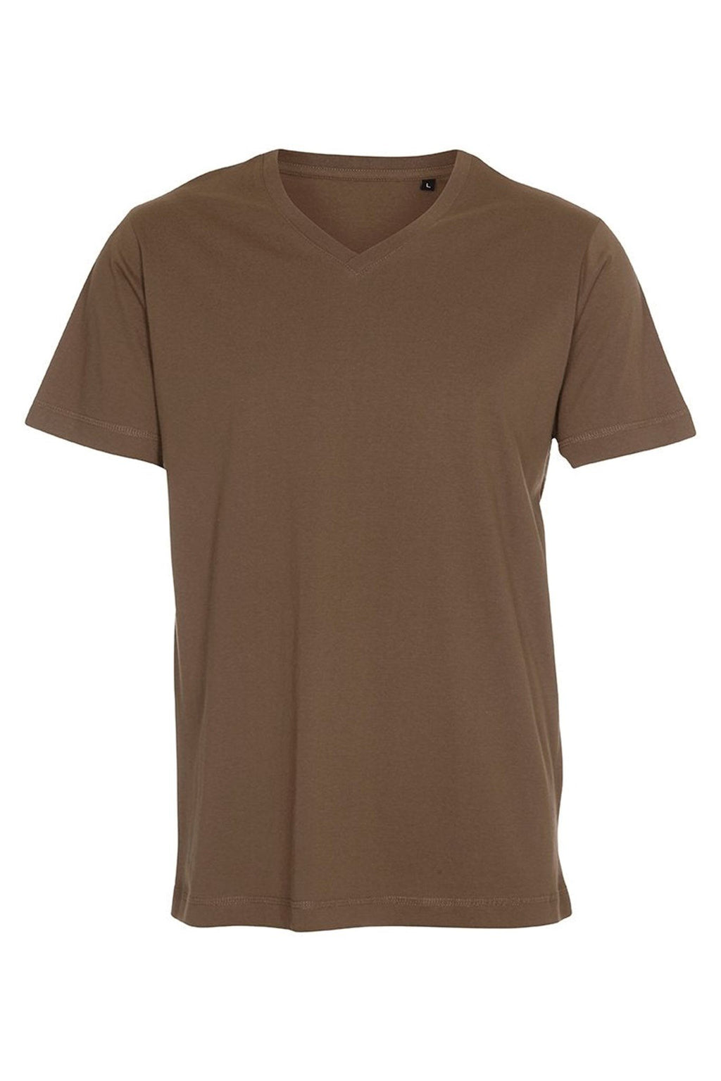 Basic V-neck t-shirt - Oliven