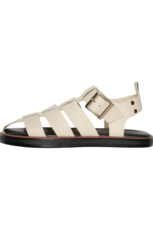 Gitta Læder Sandal - Oatmeal