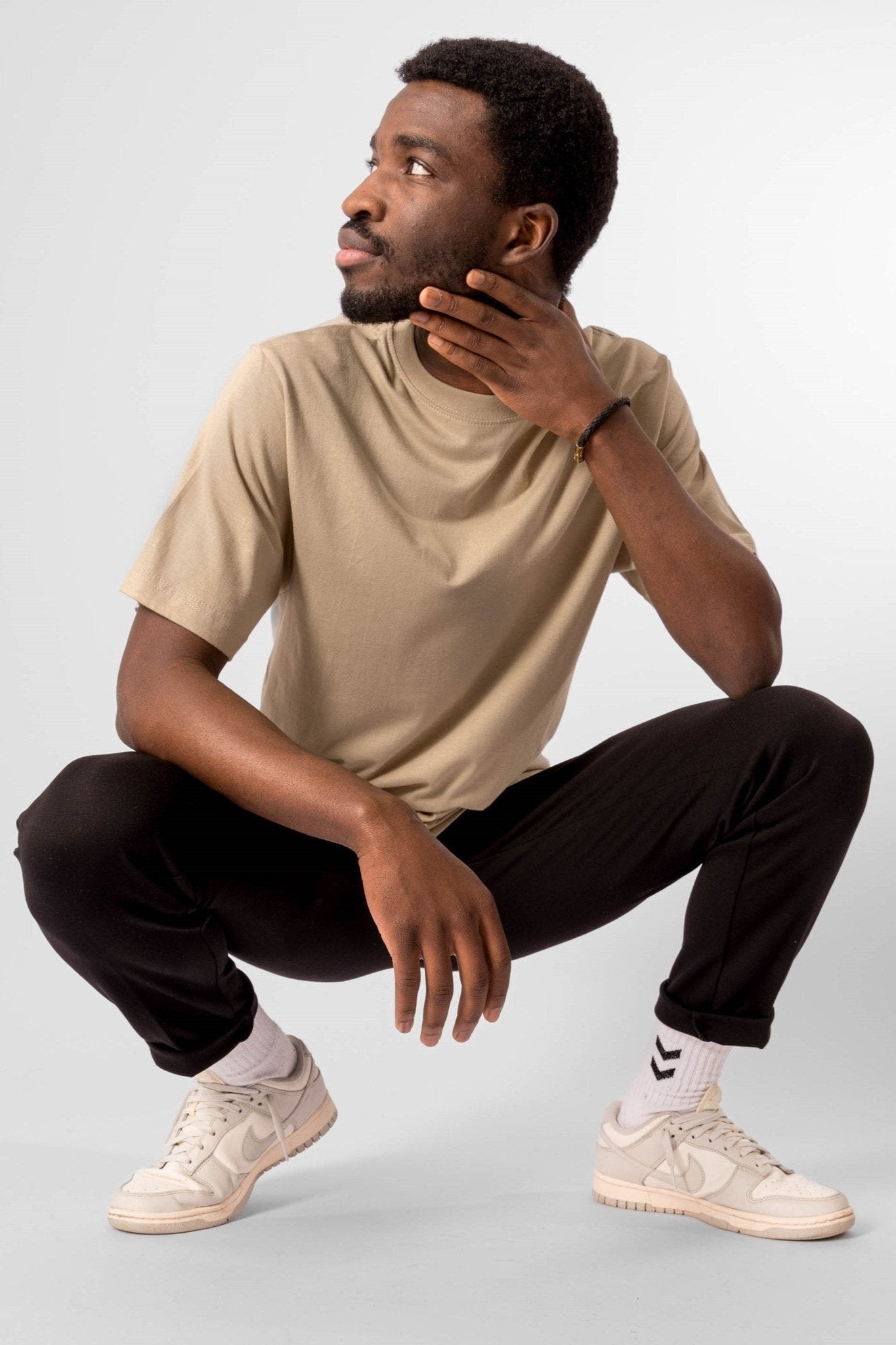 Oversized T-shirt - Sand - TeeShoppen - Sand/Beige 2