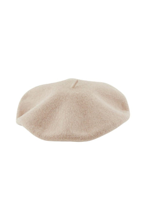 Fransk Uld Beret - Silver Mink