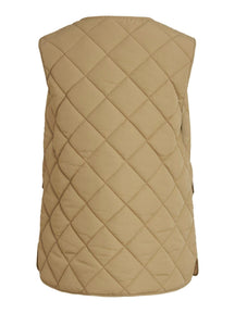 Cooli Quilted Short Waistcoat - Sand