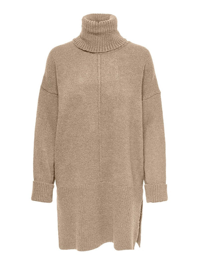 Tatiana Roll Neck Pullover - Sand - ONLY - Sand/Beige 2