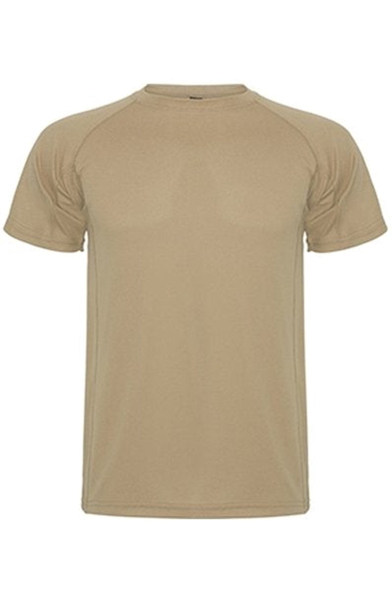 Trænings T-shirt - Khaki - TeeShoppen - Sand/Beige