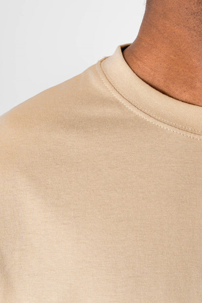 Oversized T-shirt - Sand - TeeShoppen - Sand/Beige 4