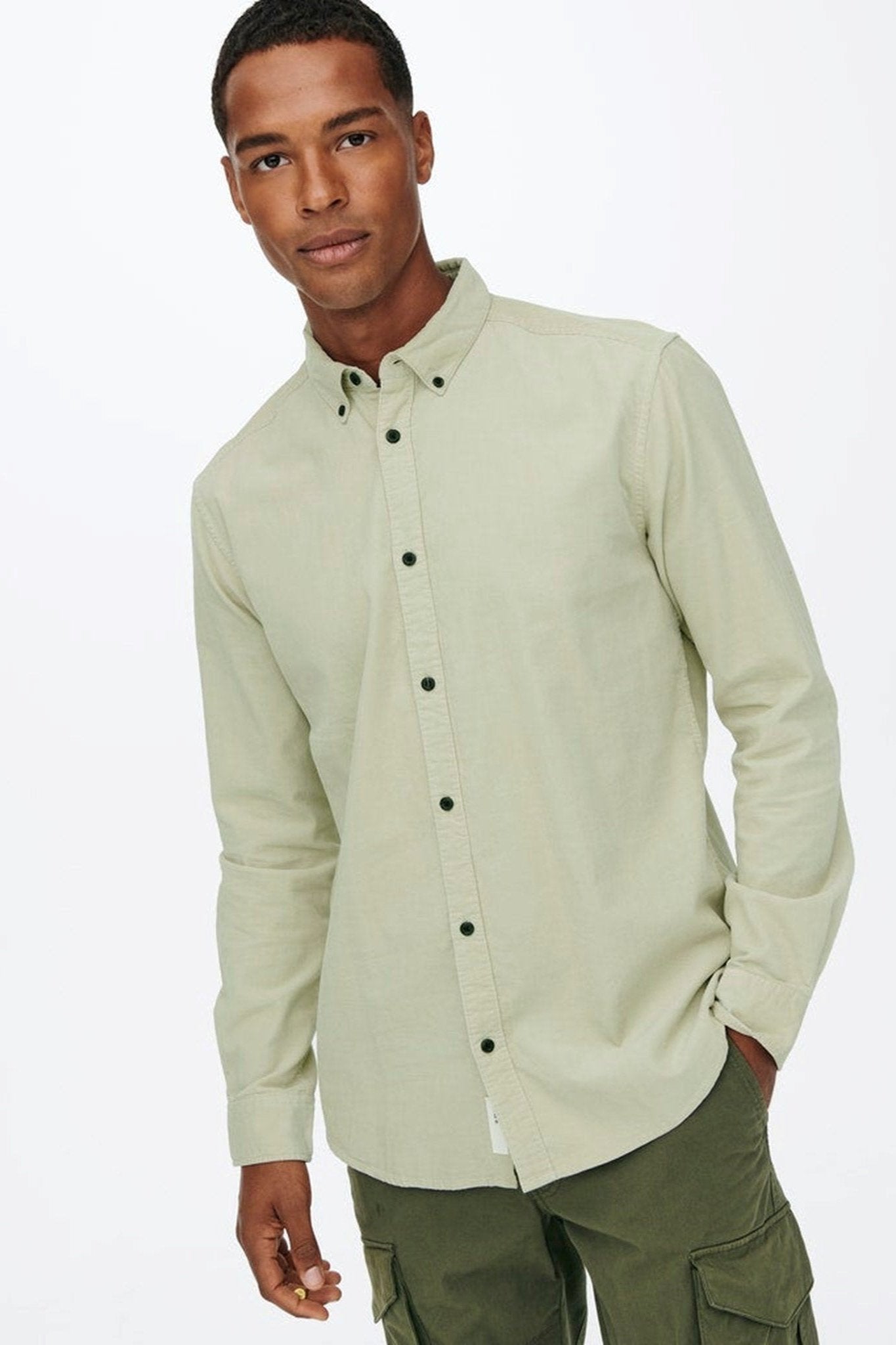 Logan Life Reg Skjorte - Pelican - Only & Sons - Sand/Beige 5