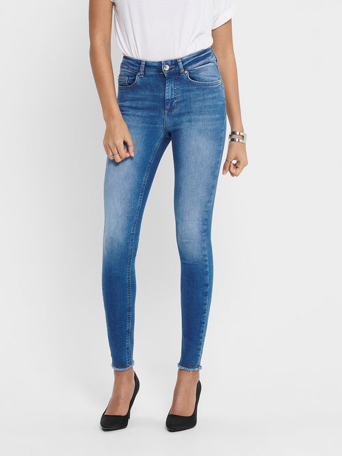 Blush Midsk Jeans - Medium Blå - ONLY - Blå