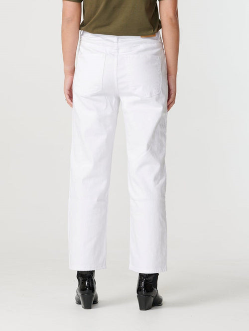 Brede high waist jeans - Hvid - ONLY - Hvid