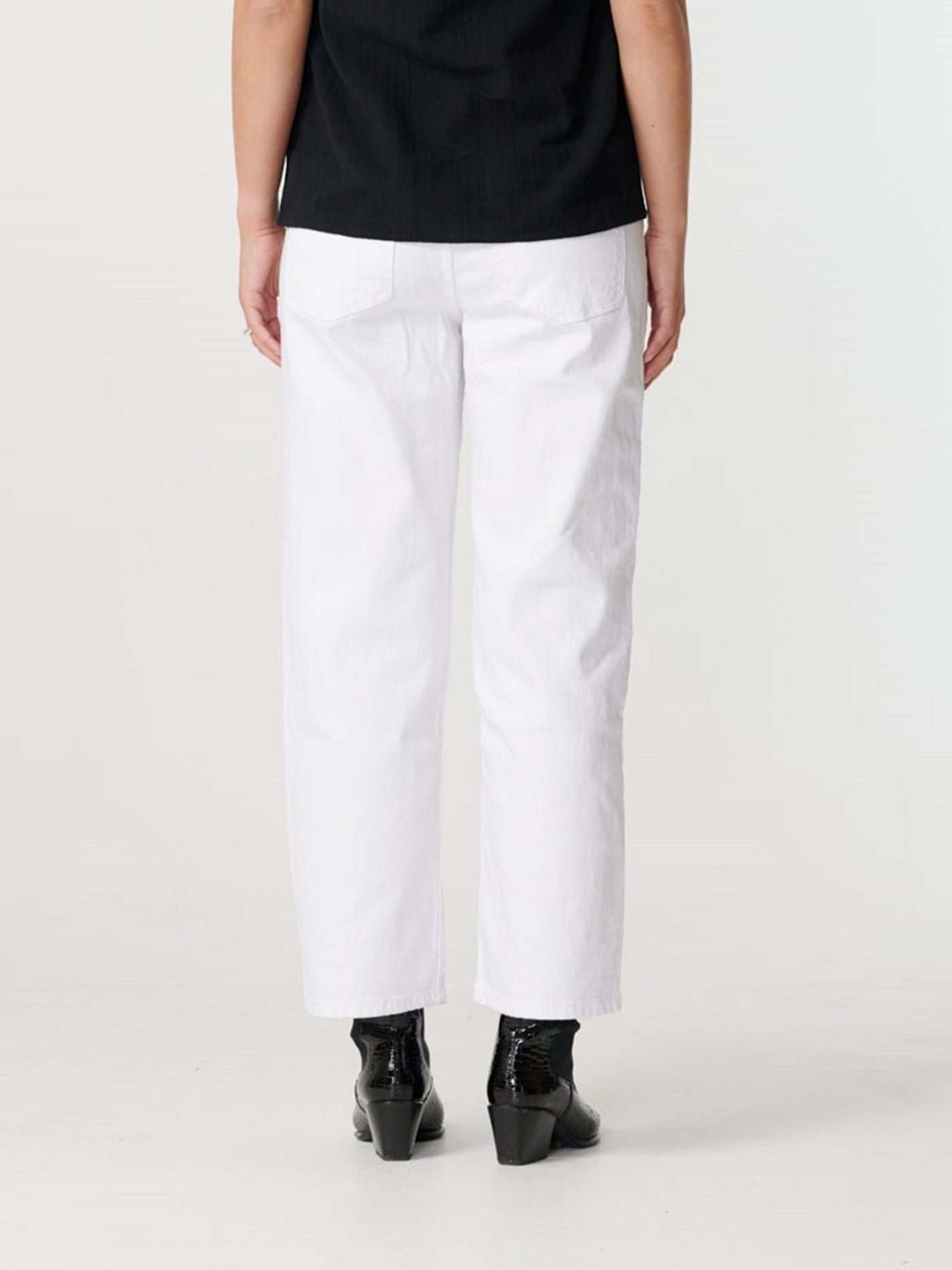 Brede high waist jeans - Hvid - ONLY - Hvid 7