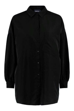 Chrilina Oversized Shirt - Sort