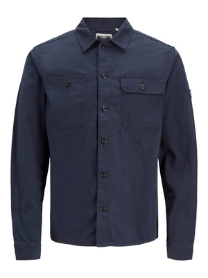 Coben Overshirt - Navy Blazer - Jack & Jones - Blå