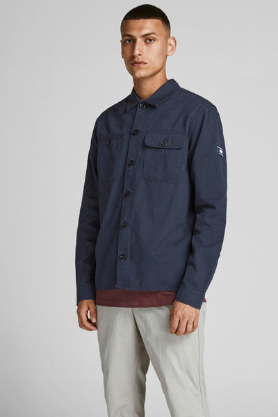 Coben Overshirt - Navy Blazer - Jack & Jones - Blå