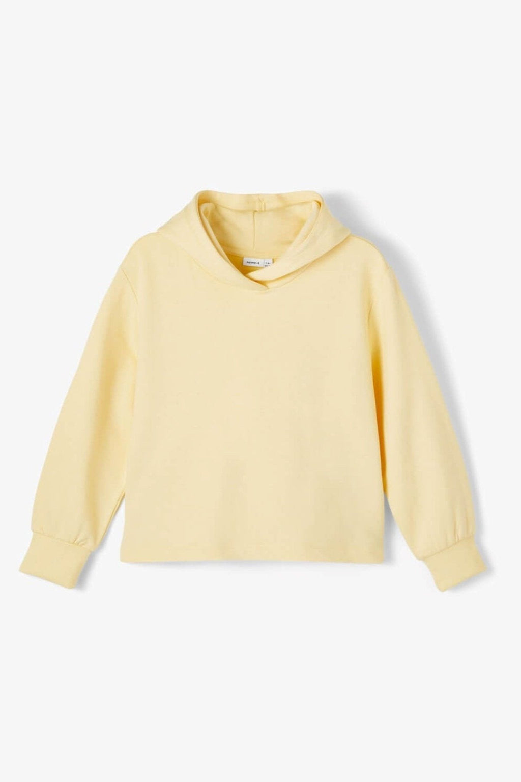 Cropped hættetrøje - Gul